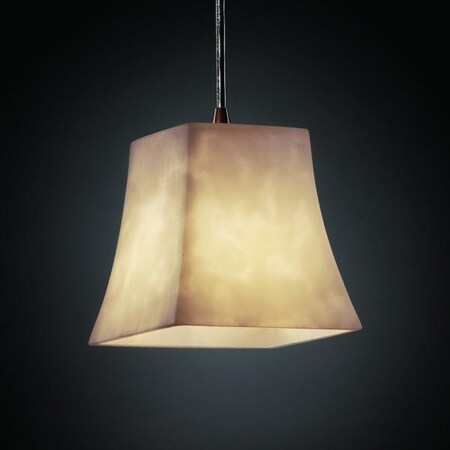 Justice Design Group CLD-8815-20-ABRS-RIGID Clouds Collection Mini 1-Light Pendant Light Fixture